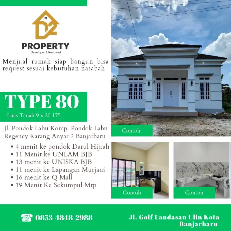 Dijual rumah Komersil minimalis modern impian keluarga