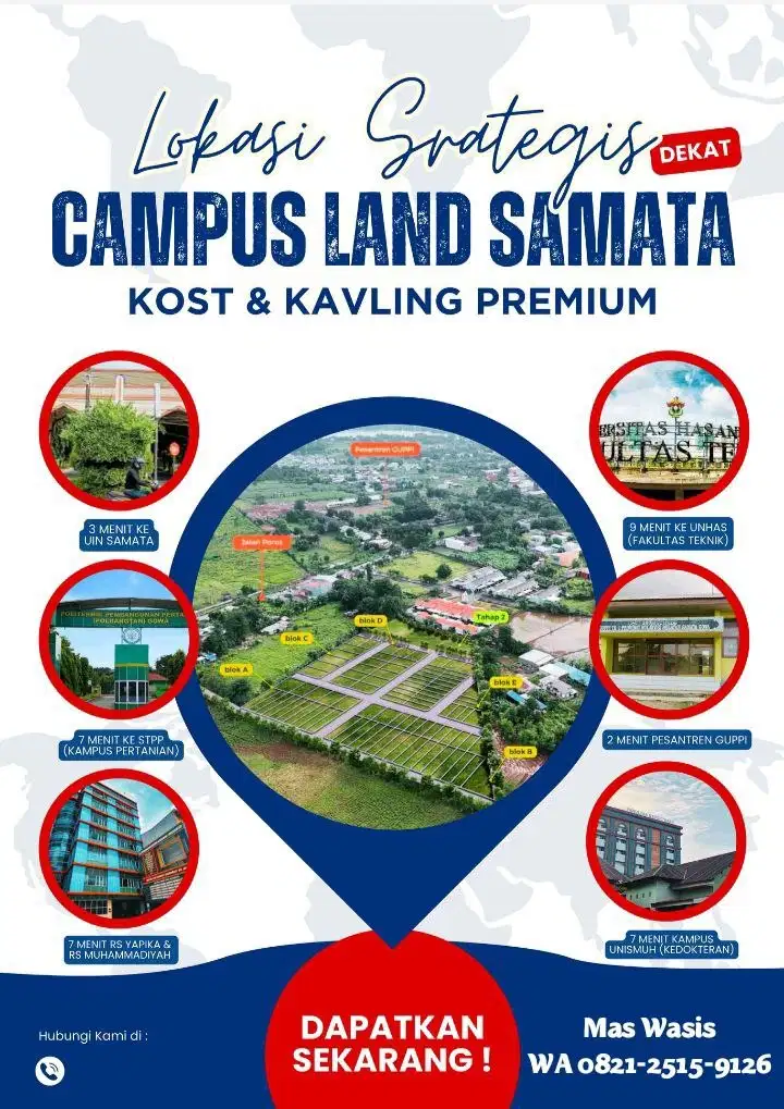 Dijual Murah Kavling Tanah untuk Kostan di Campus Land Samata Makassar