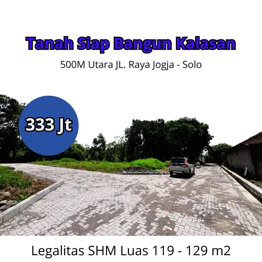 Strategis Dekat Jalan Raya Jogja Solo, Tanah Dijual di Sleman