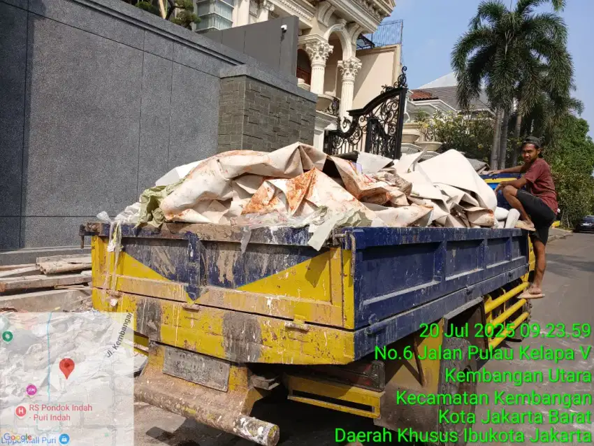 Jasa angkut puing dan buang sampah