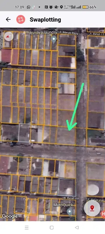 TANAH MURAH  HOOK 300 METER PERUMNAS 1 KARAWACI KOTA TANGERANG