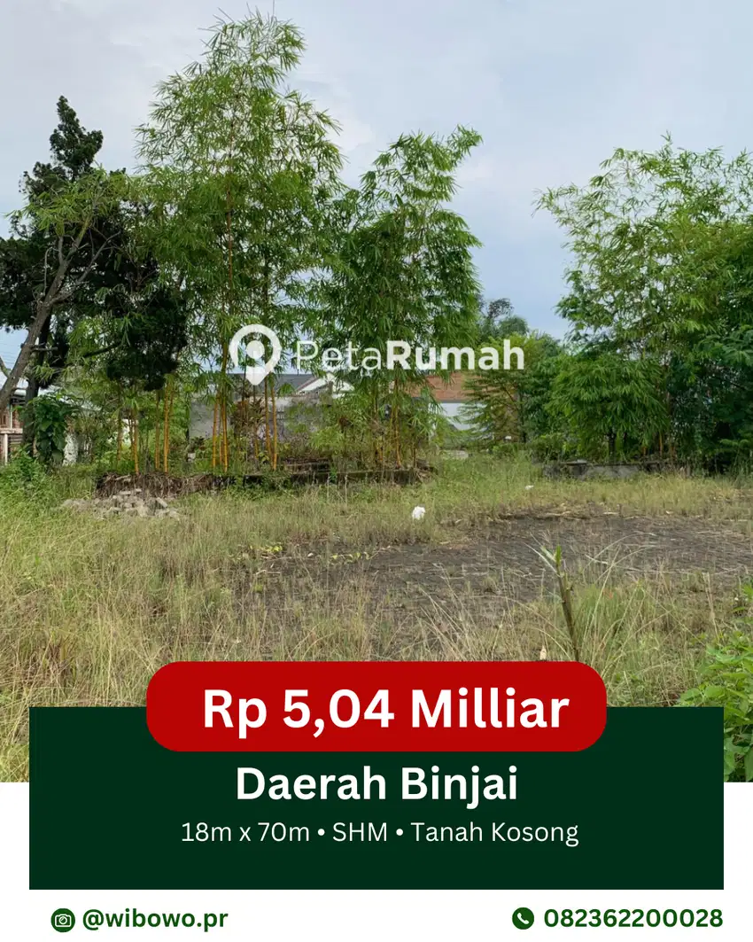 DIJUAL TANAH JALAN SOEKARNO HATTA