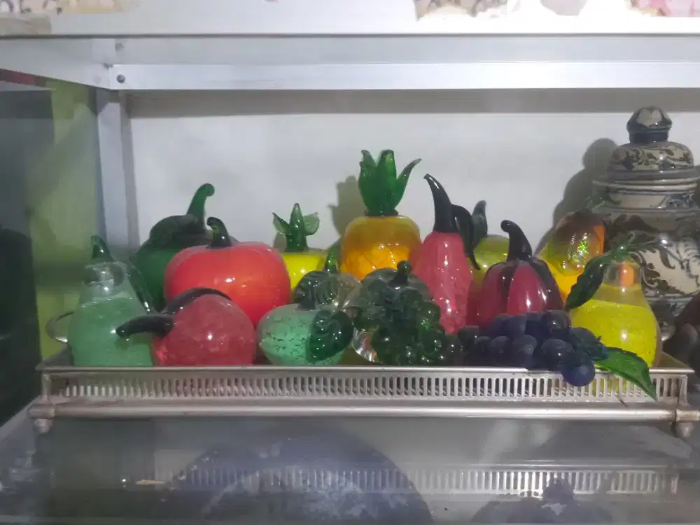 pajangan kristal buah
