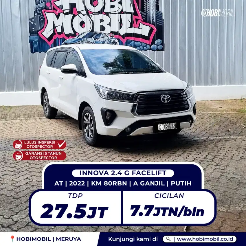 Innova G 2.4 Solar at 2022 garansi mesin 5 tahu