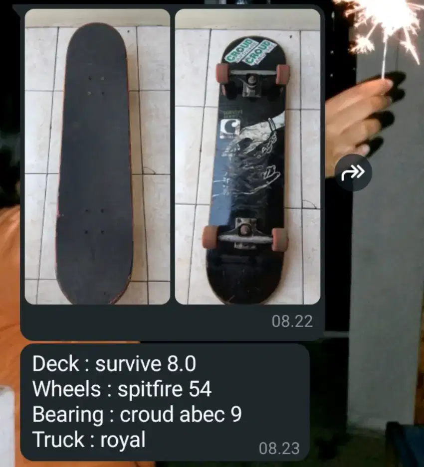 Skateboard fullset 8.0