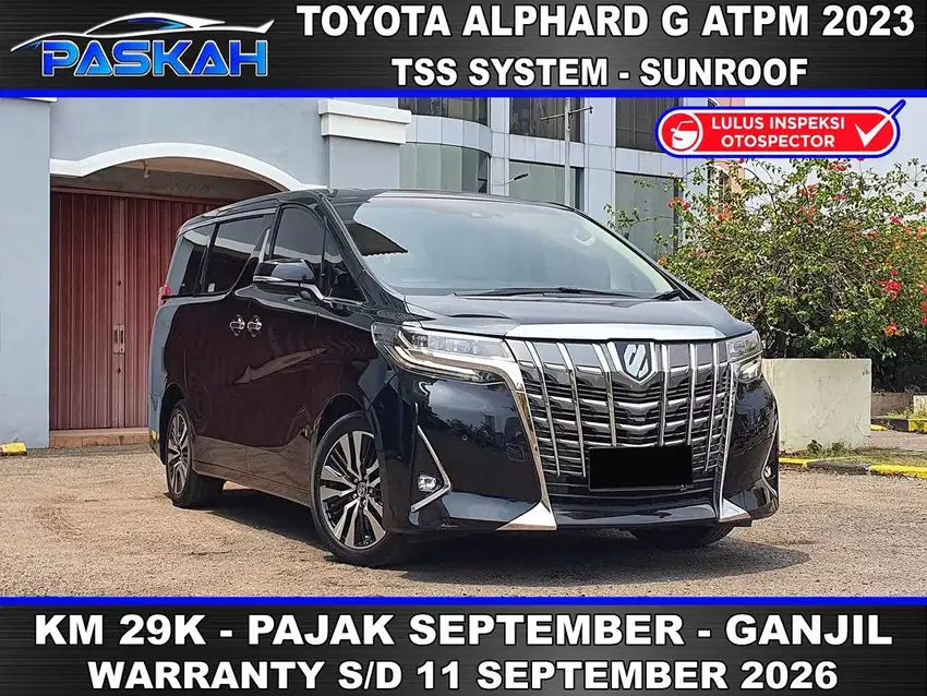 TOYOTA ALPHARD G ATPM 2.5 TSS 2023