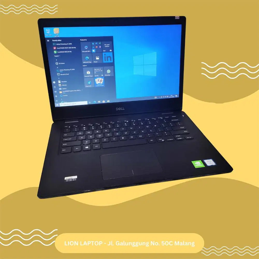 Gaming/Editing Double VGA Core i5 Gen 8 RAM 8GB SSD Dell Latitude 3400