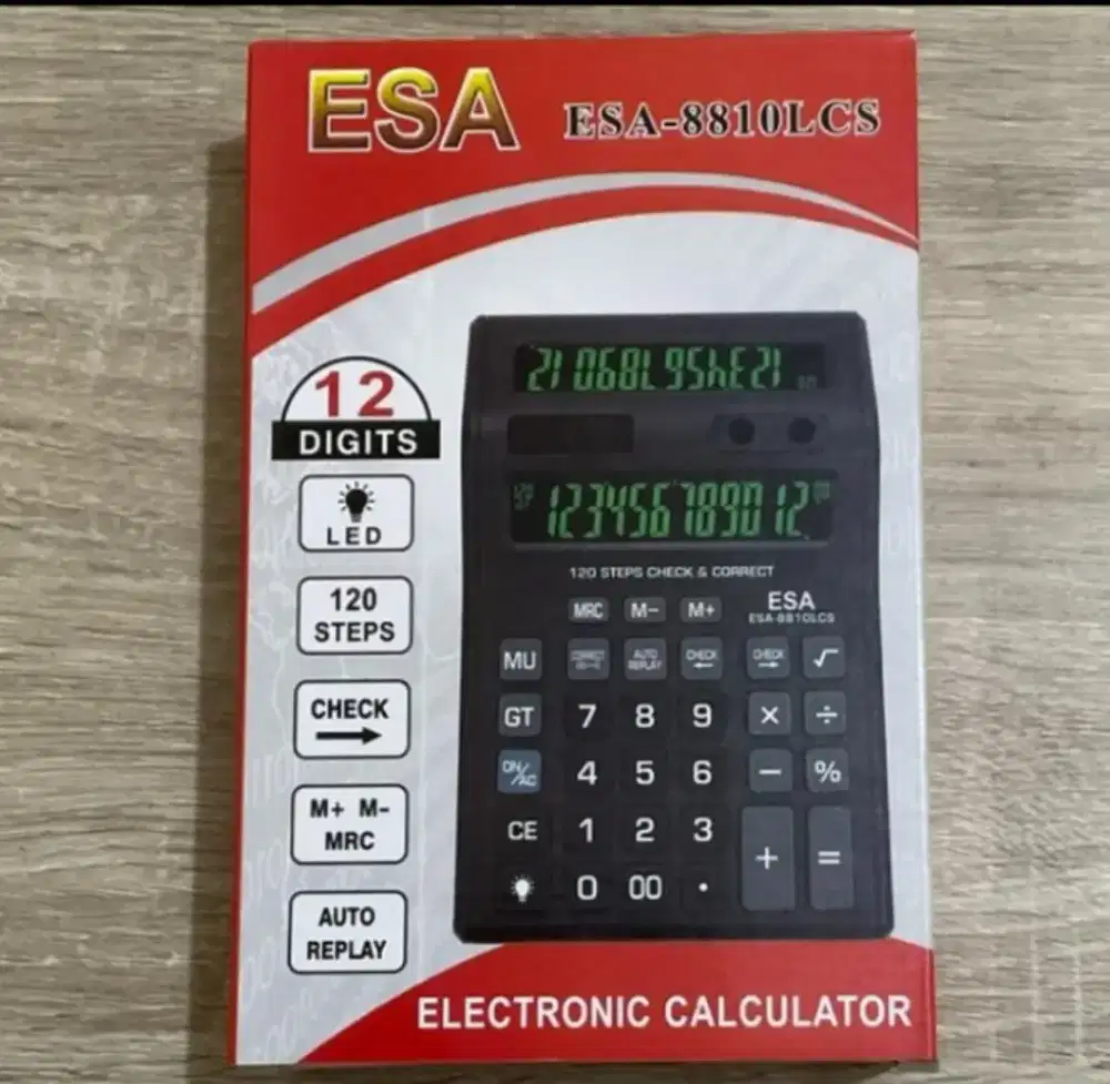 Kalkulator besar 2 layar+led