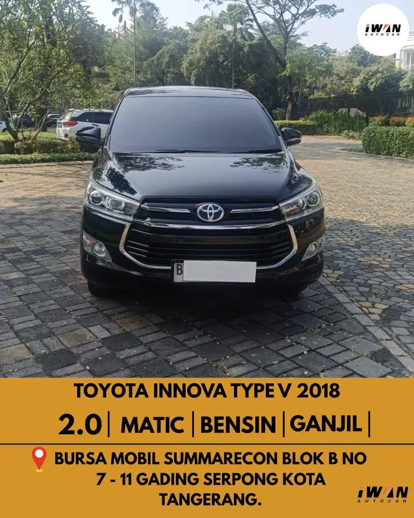 2018 Toyota Innova V 2.0 Bensin AT