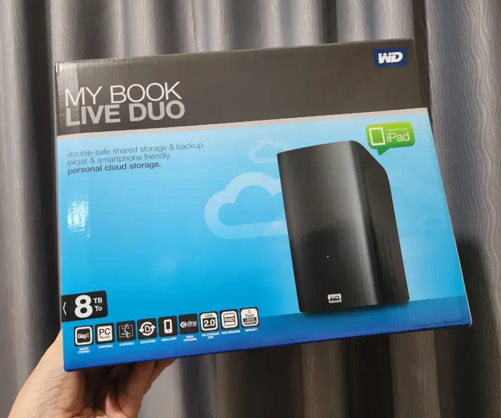 WD Mybook Live Duo 8TB Buat NAS Cloud Backup