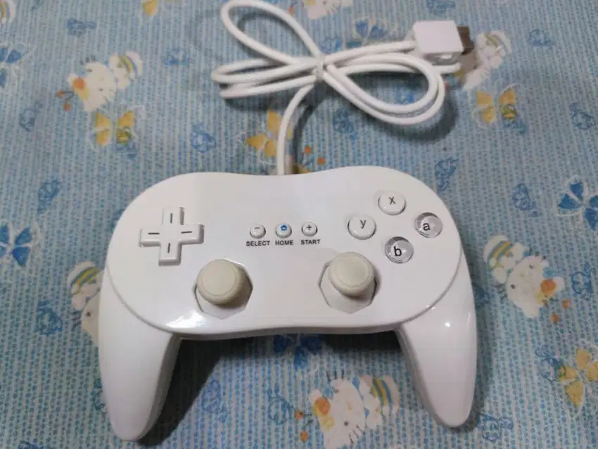 stick classic pro controller wii bukan ori warna putih