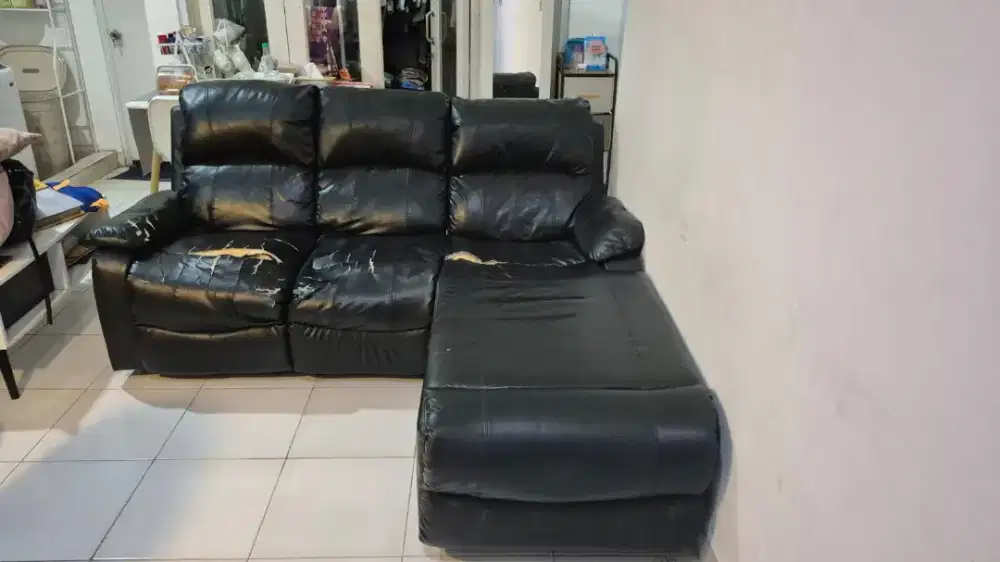 Sofa L/Sofa Sudut/Sofa L Shape/Sofa Recline Sofa Ruang Tamu