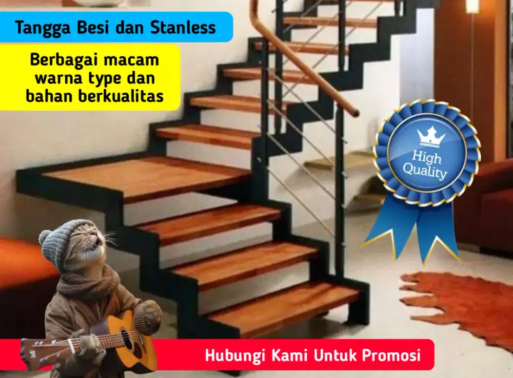 Tangga Besi dan Stanless Berkualitas Harga Promosi