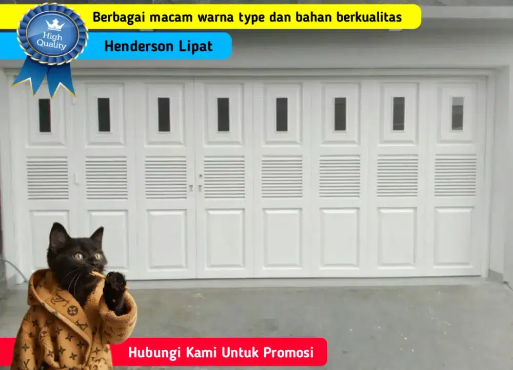 Pintu Garasi Dan Toko Henderson Sliding atau Lipat Harga Promosi
