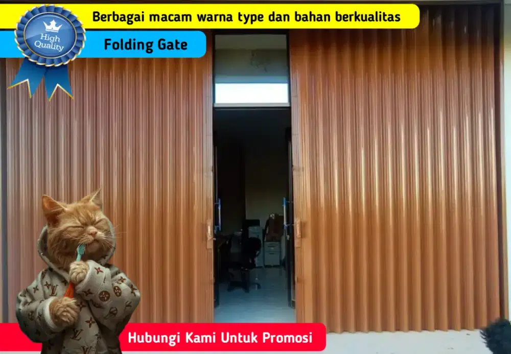 Pintu Garasi dan Toko Folding Gate Berkualitas Harga Promosi