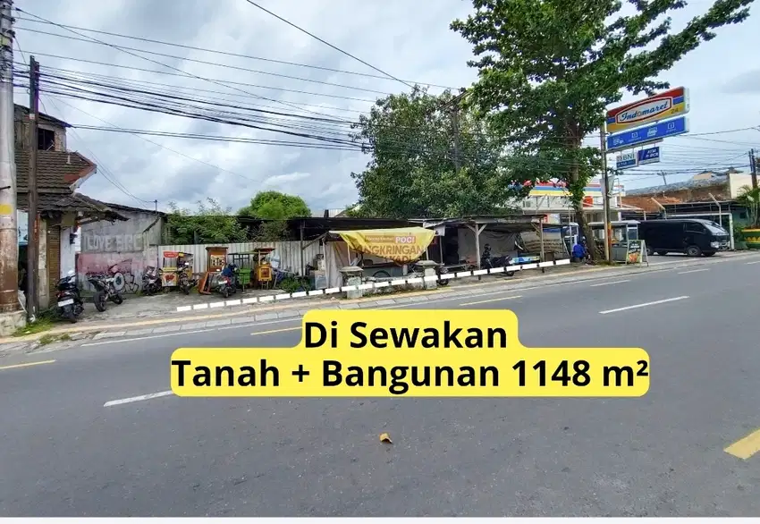 Tanah Disewakan / Lahan Sewa Tepi Jalan Raya 1000 M²