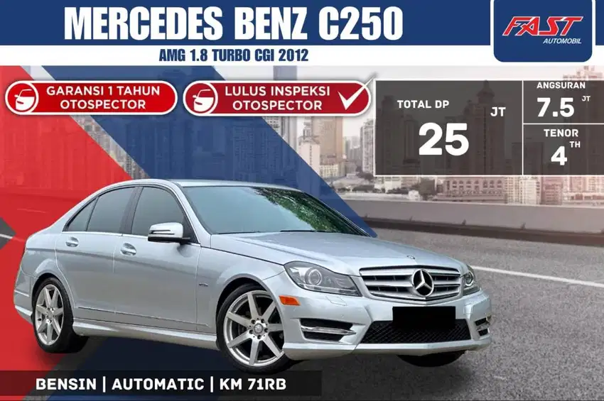 MERCEDES BENZ C250 AMG 2012 LOW KM.71RB & PAJAK PANJANG #F1ST