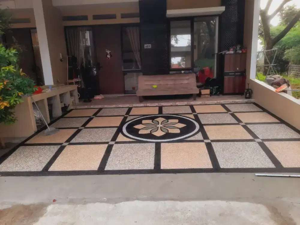 Jasa pemasangan batu sikat lantai