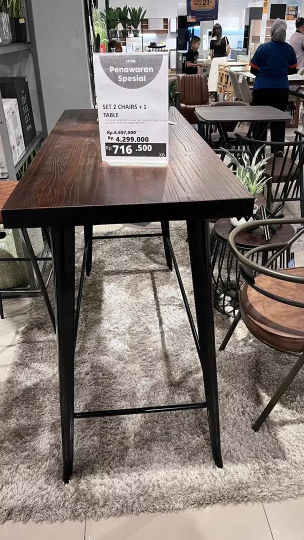 PROMO SET 2 CHAIRS + 1 TABLE