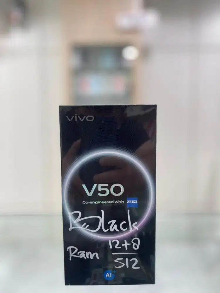 Promo Baru...Vivo V50 5G Ram 12+12/512 Garansi Resmi (Warna : Black)