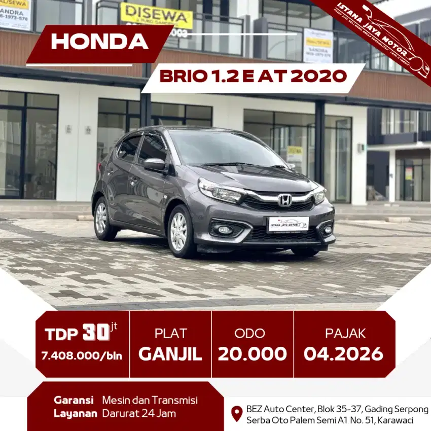 HONDA BRIO 1.2 E AT 2020