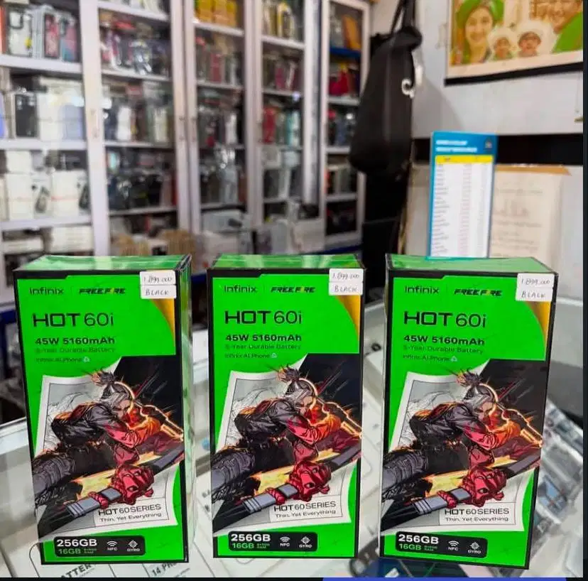 Infinix hot 60 i 6/128 segel baru unit resmi