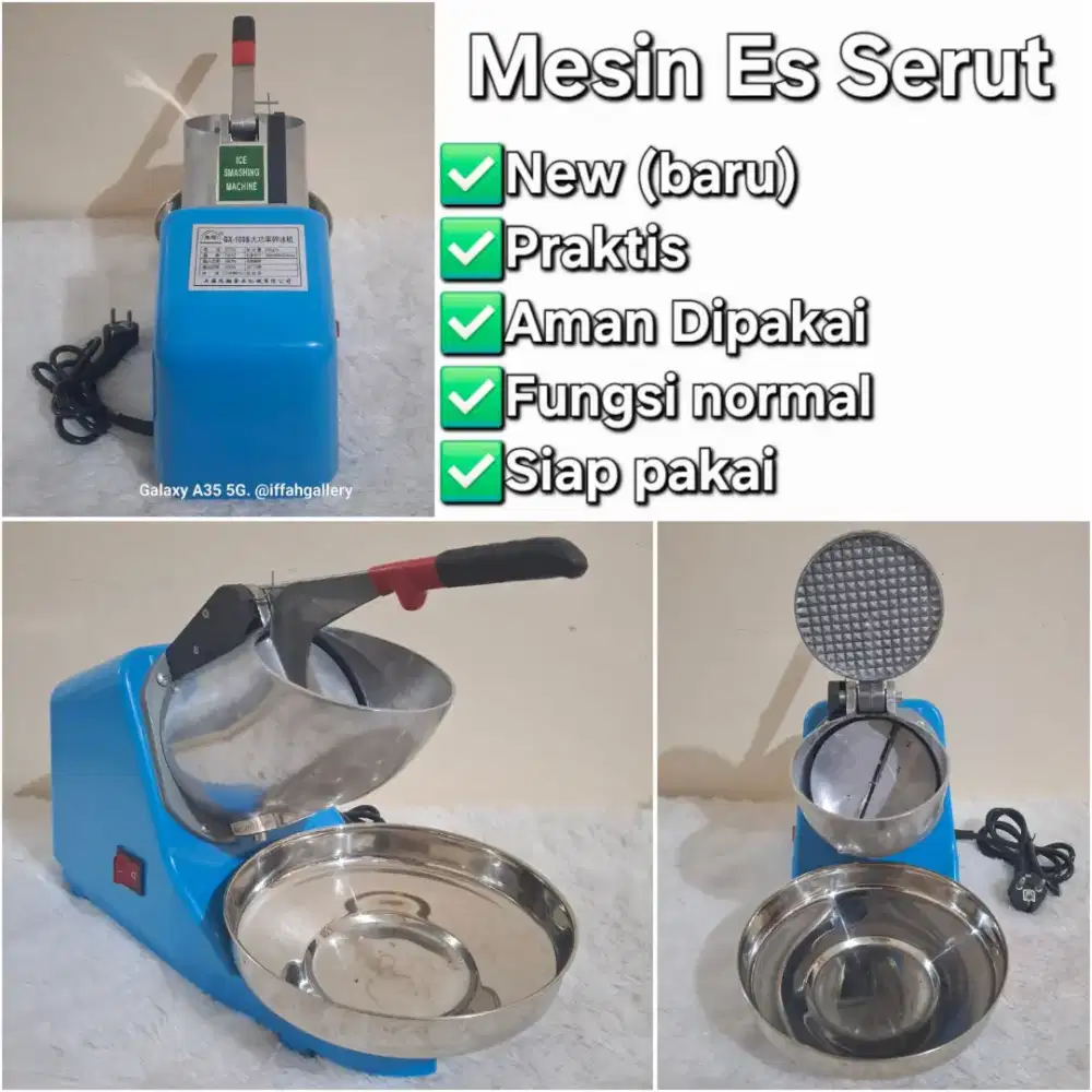 Mesin Serut Es Baru Aman dan Praktis Fungsi Normal Siap Pakai