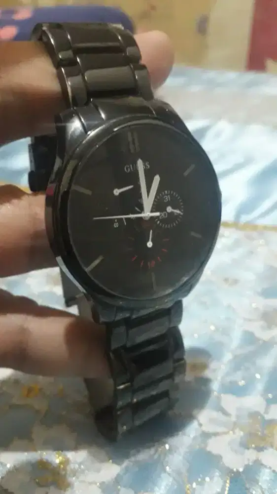 Jam tangan Guess hitam ori