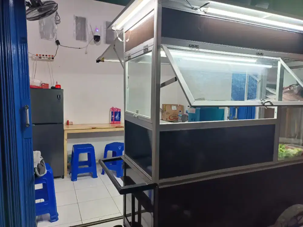 Gerobak rangka besi premium 1 set lengkap