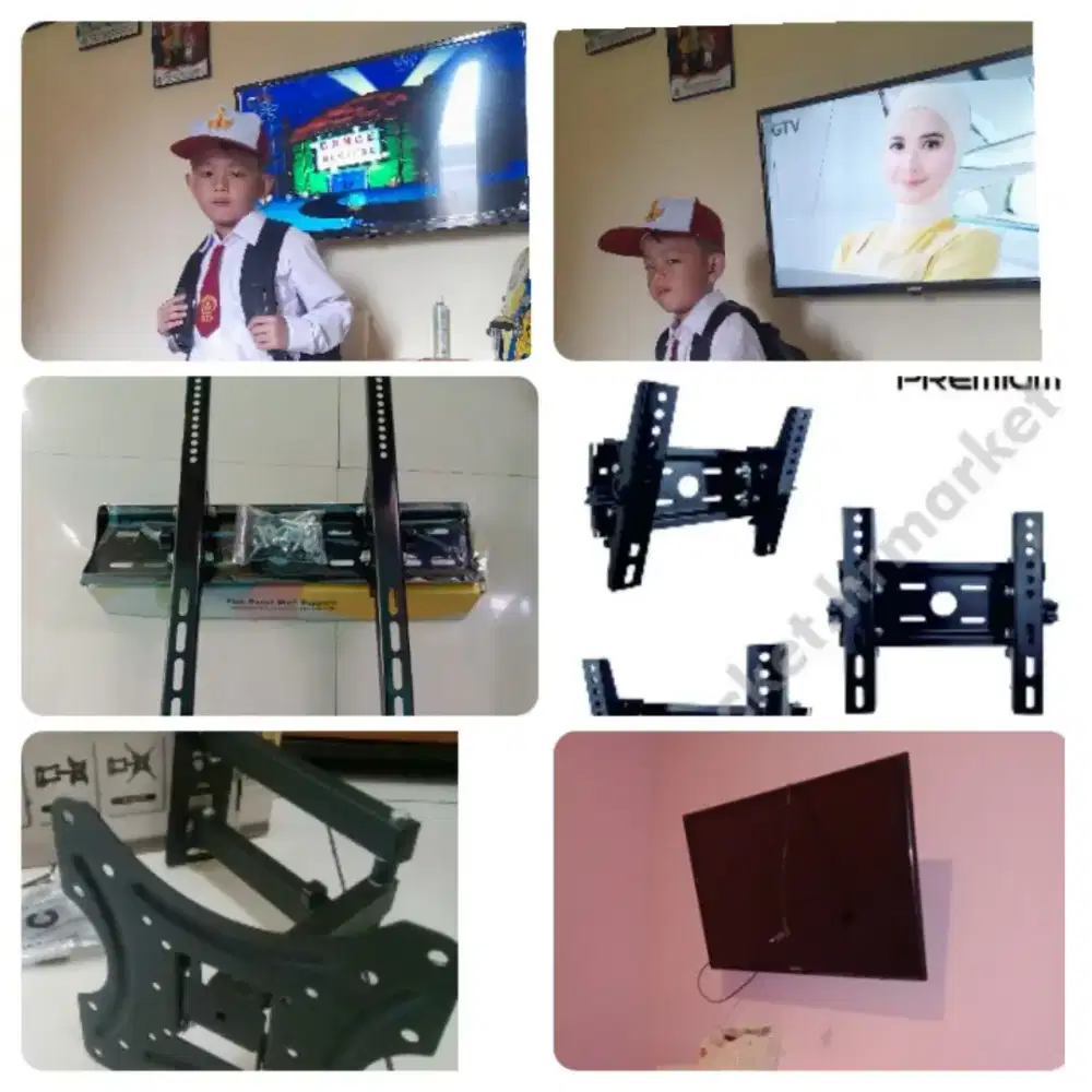Jasa bongkar pasang bracket tv tempel di dinding