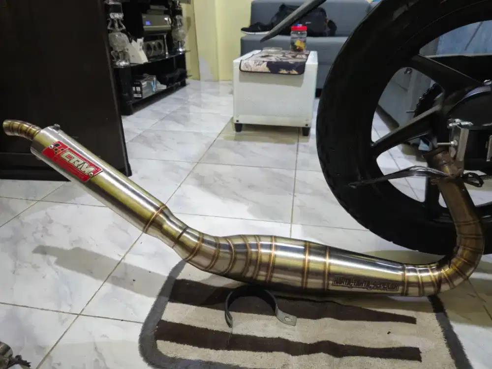 Knalpot Yamaha Rx King Superpro CRM Original Stainless