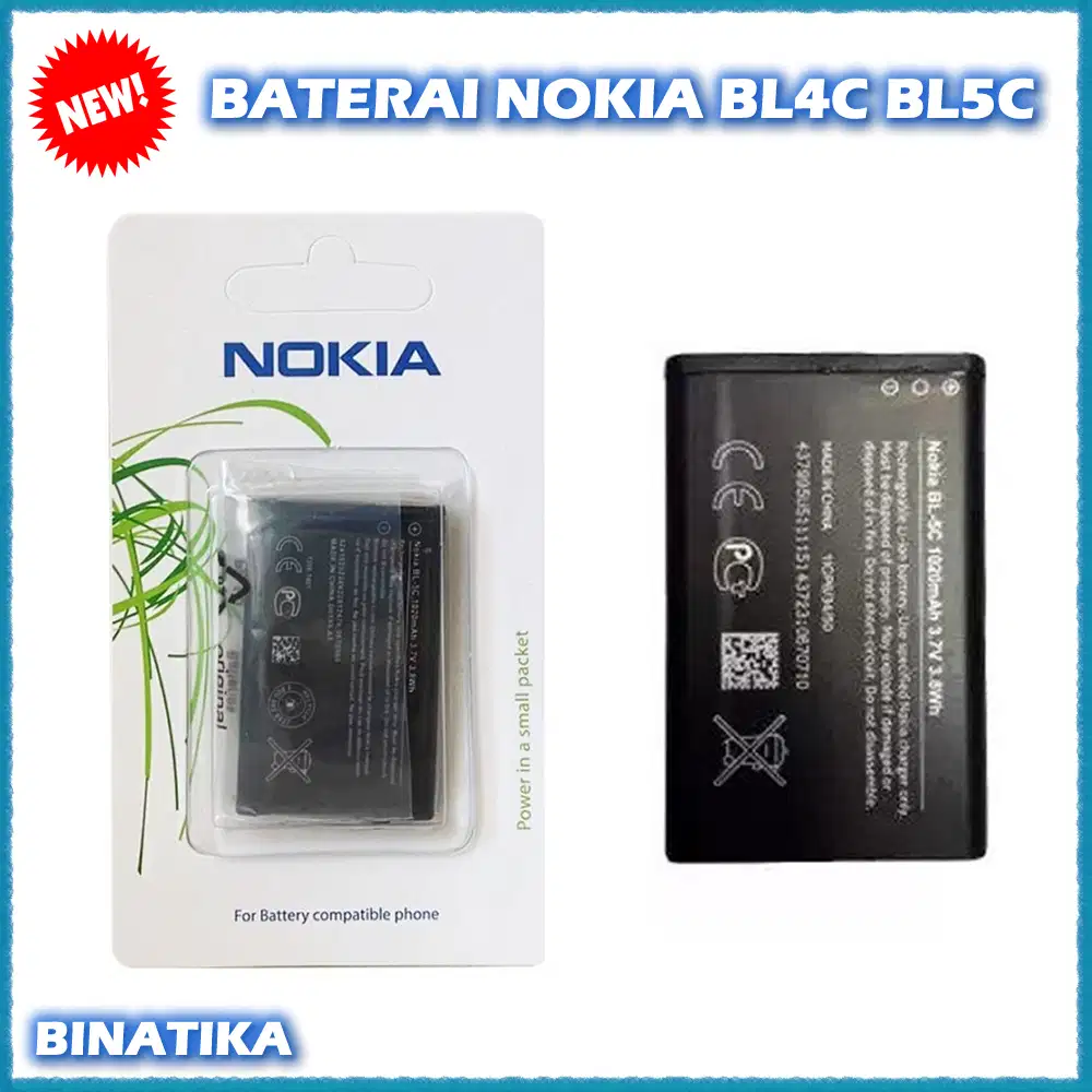 BATTERY BATRE BATERAI NOKIA BL4C BL5C New Nokia Battery