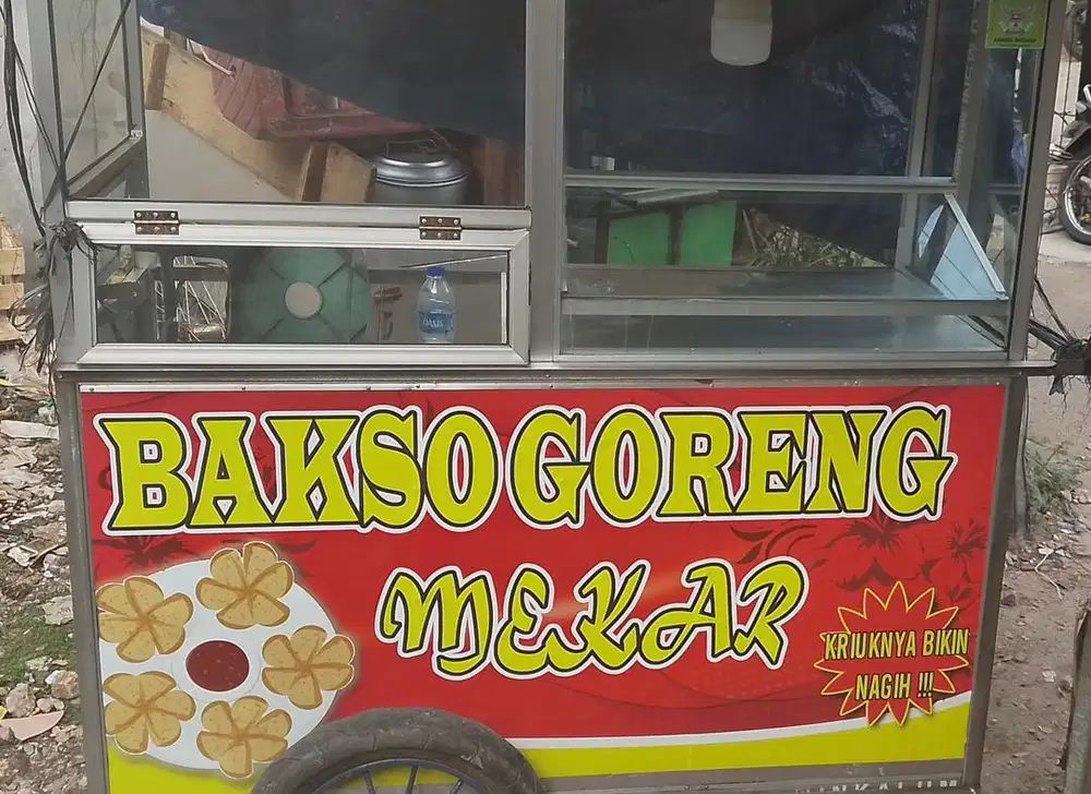 Dijual gerobak baso goreng