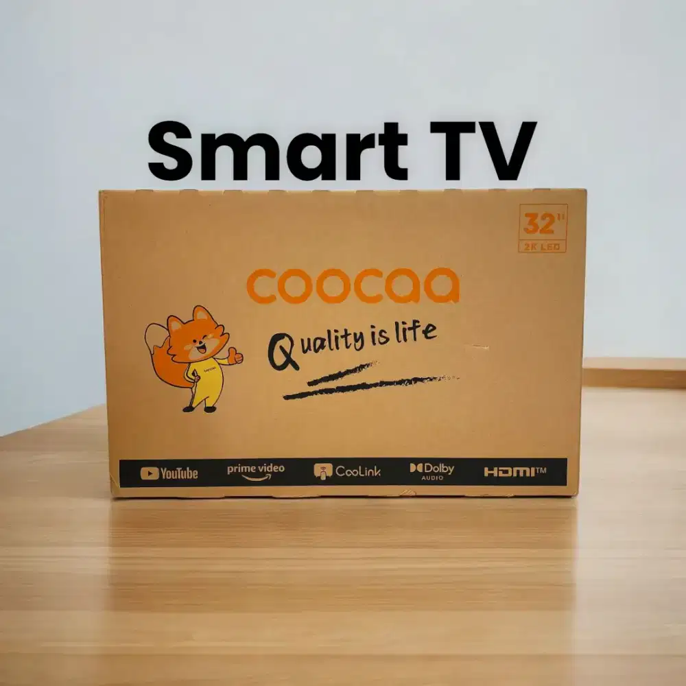Smart TV Coocaa 32inci - masih segel dlm kotak