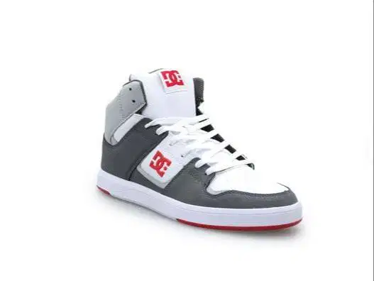 Sepatu DC Cure Hi Top Shoe White/Grey/Red ukuran 40.5 (26 CM)