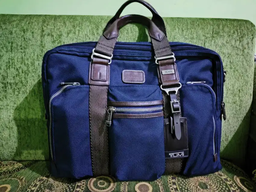 TUMI Alpha Bravo McNair Slim Brief Navy