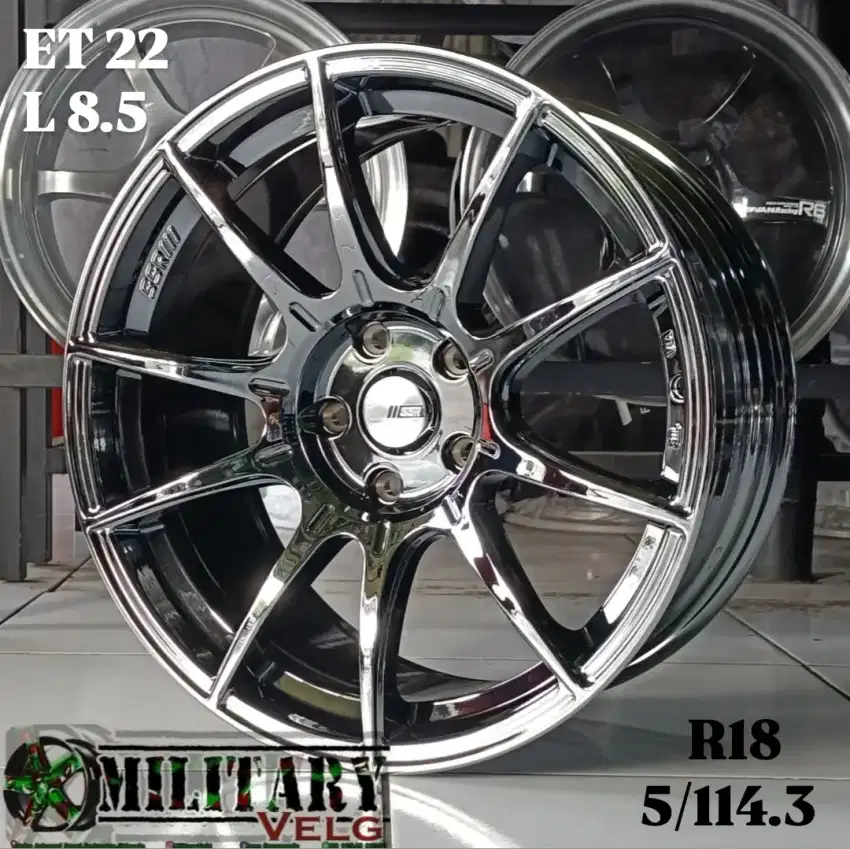 Advan RZ-F2 Flowforming R18 Blackchrome 8.5 ET 22