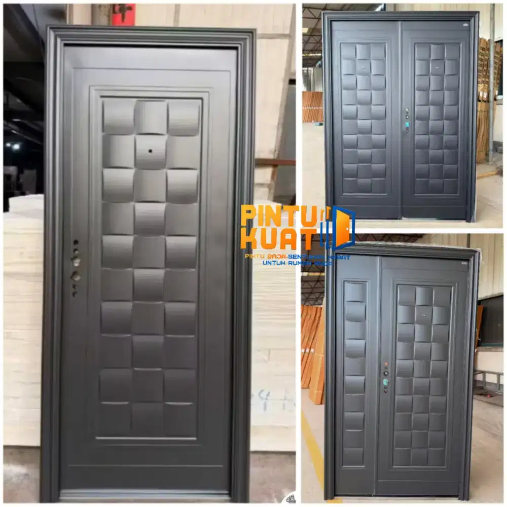 COD Pintu Baja Premium Full Set Tinggal Pasang Saja!!!