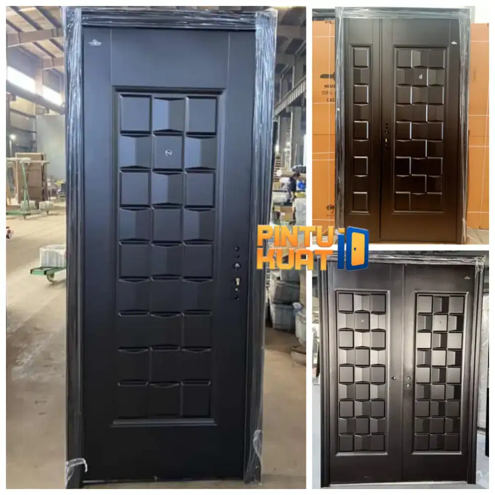 COD Pintu Baja Premium Ukuran Tinggi 210/220/230/240 Sudah Full Set