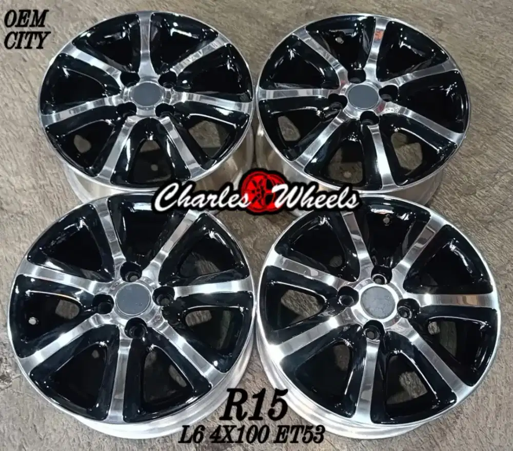 Jual velg oem city r15 4x100 brio agya ayla datsun sigra dll