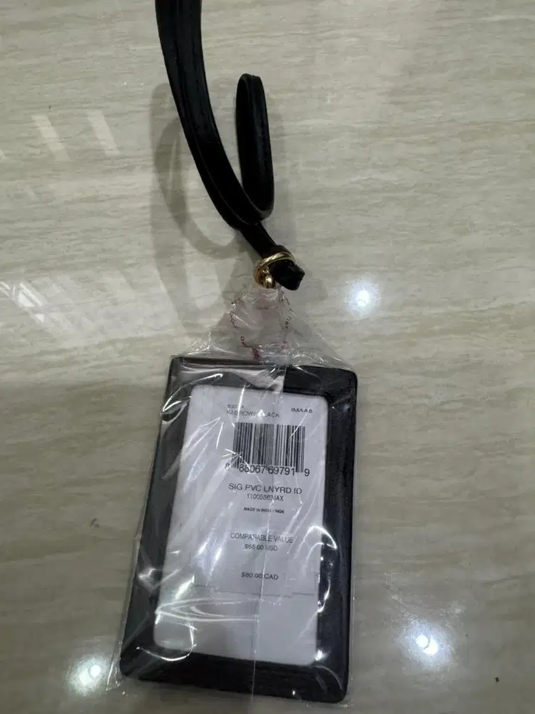 Lanyard Coach Original Baru - Black