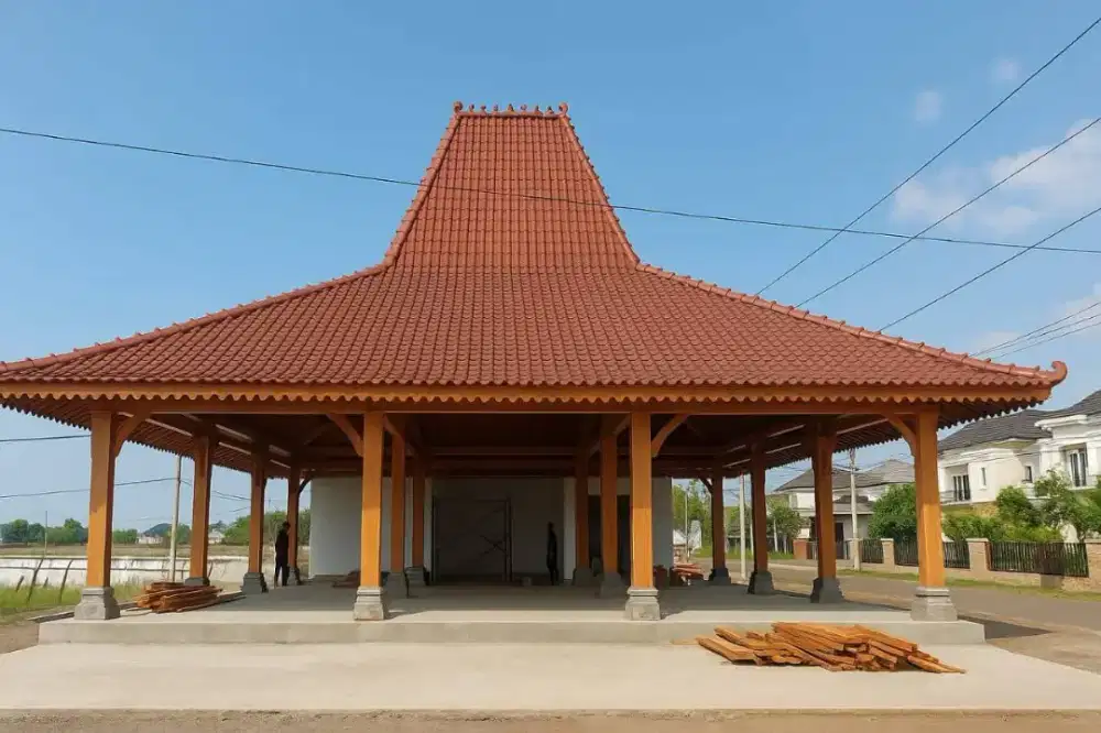 Pendopo joglo tumpangsari soko 40cm