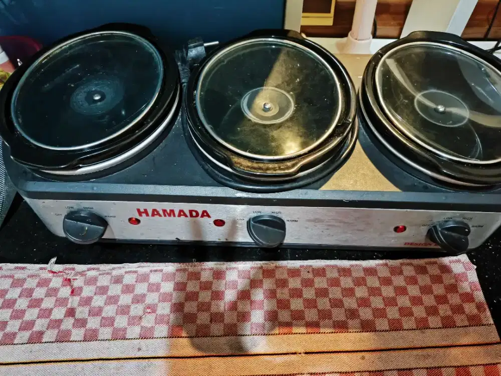 Hamada Slow Cooker 3 Tube