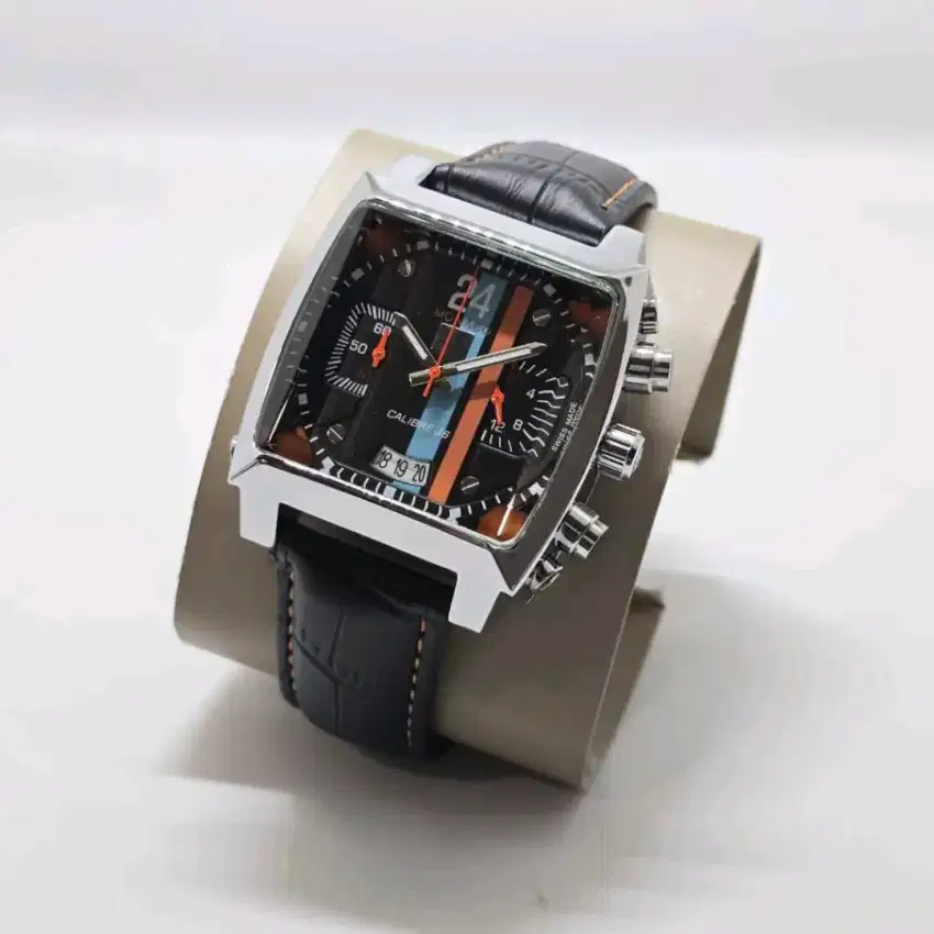 TAG Monaco Chronograph Analog Tali kulit