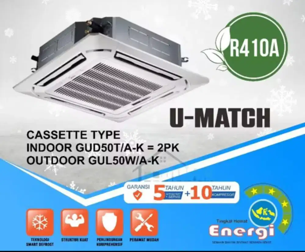 AC Cassette Gree 2 PK ( Type GUD50T )