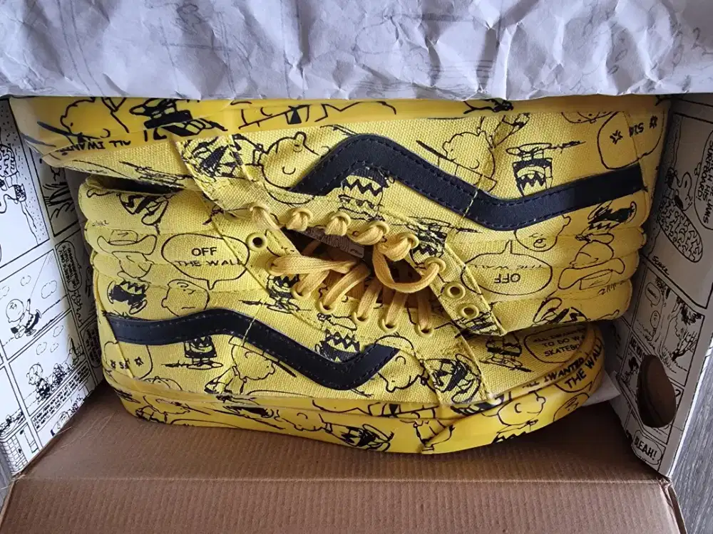 Sepatu Vans Snoopy Peanut Edition Color Yellow Size 43