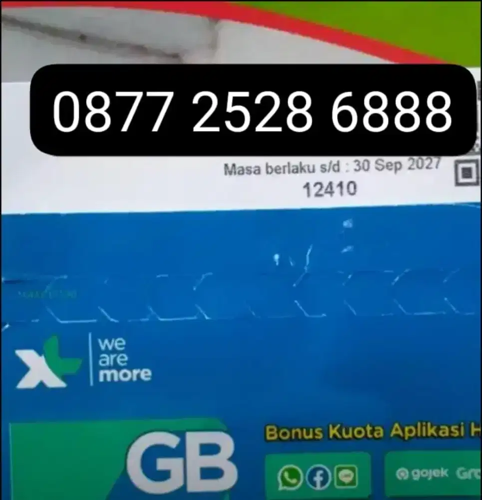 NOMOR CANTIK XL TRIPLE 888 ISI 3 GB NASIONAL.