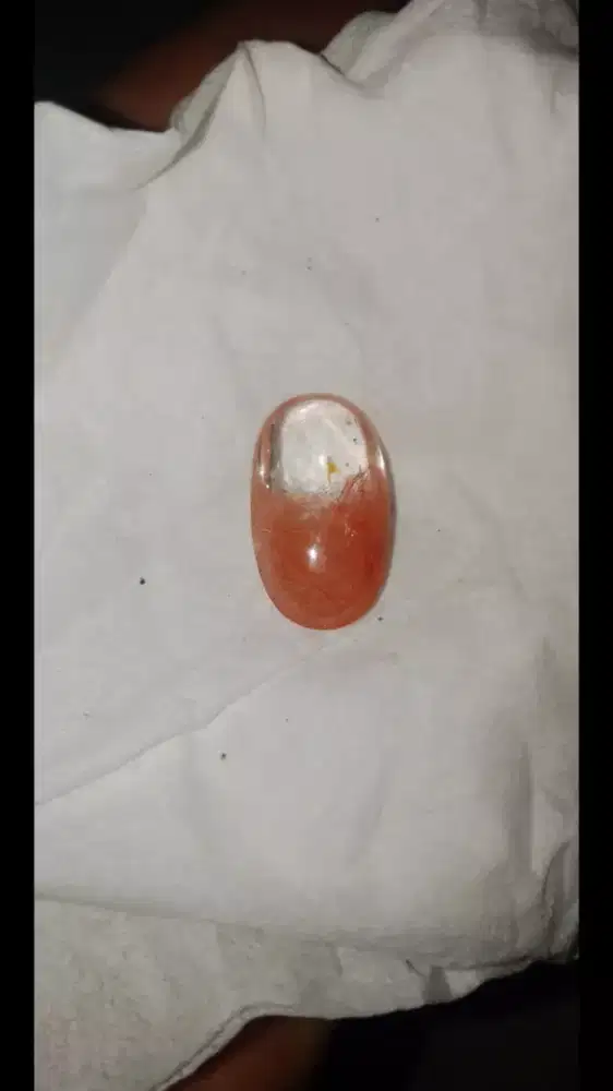 Batu akik kecubung serat merah