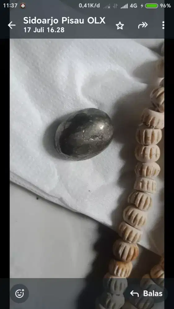 Batu akik badar perak dan tasbih unik