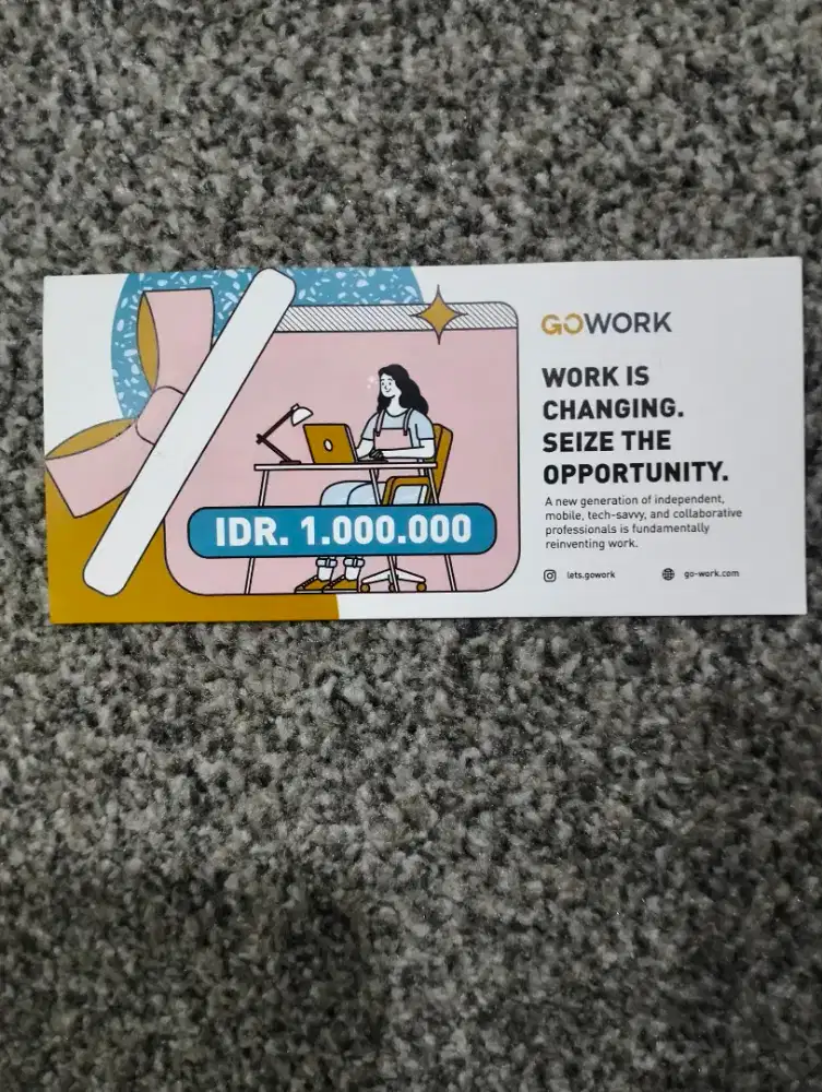 Voucher Go Work co-working space